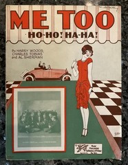 Antique Sheet Music Me Too Ho-ho! Ha Ha! 1926 Piano Voice