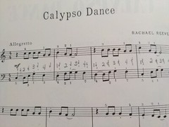 Calypso Dance Sheet Music Piano Solo Voice Practice Piece Teacher Kid F3AF