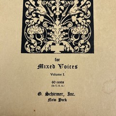 Schirmer&rsquo;s Collection of Favorite Anthems V1 Vintage Choral Music Book Religious