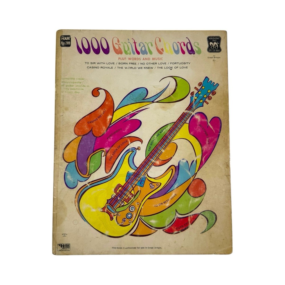 1000 Guitar Chords Plus Words And Music By Anthony Fones – 1967 Charles Hansen
