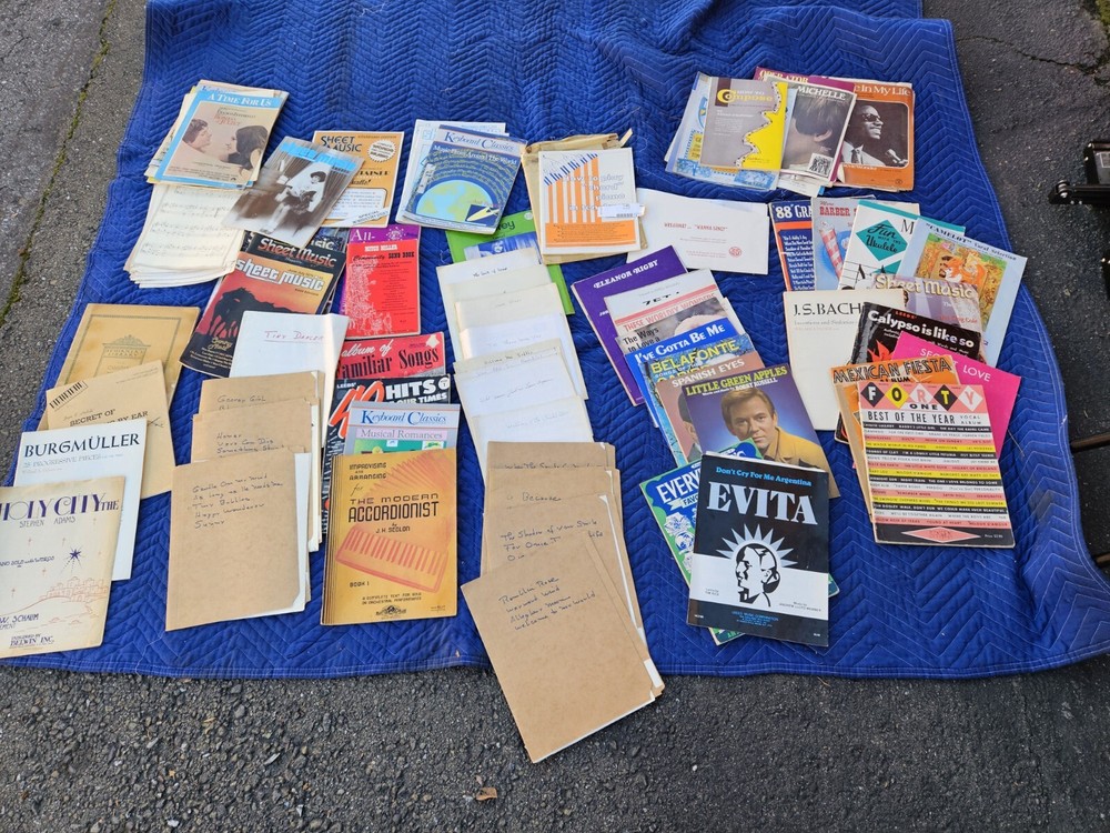 Huge Antique/Vintage Lot of Sheet Music From Various Genre&rsquo;s 65+ items