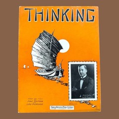 Thinking Sheet Music Herb Carlin Ukulele Chords Harold Rossiter Chicago 1926