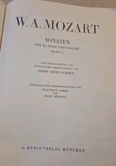 Mozart Sonatas for Piano and Violin Volume I Sheet Music. G. Henle Verlag