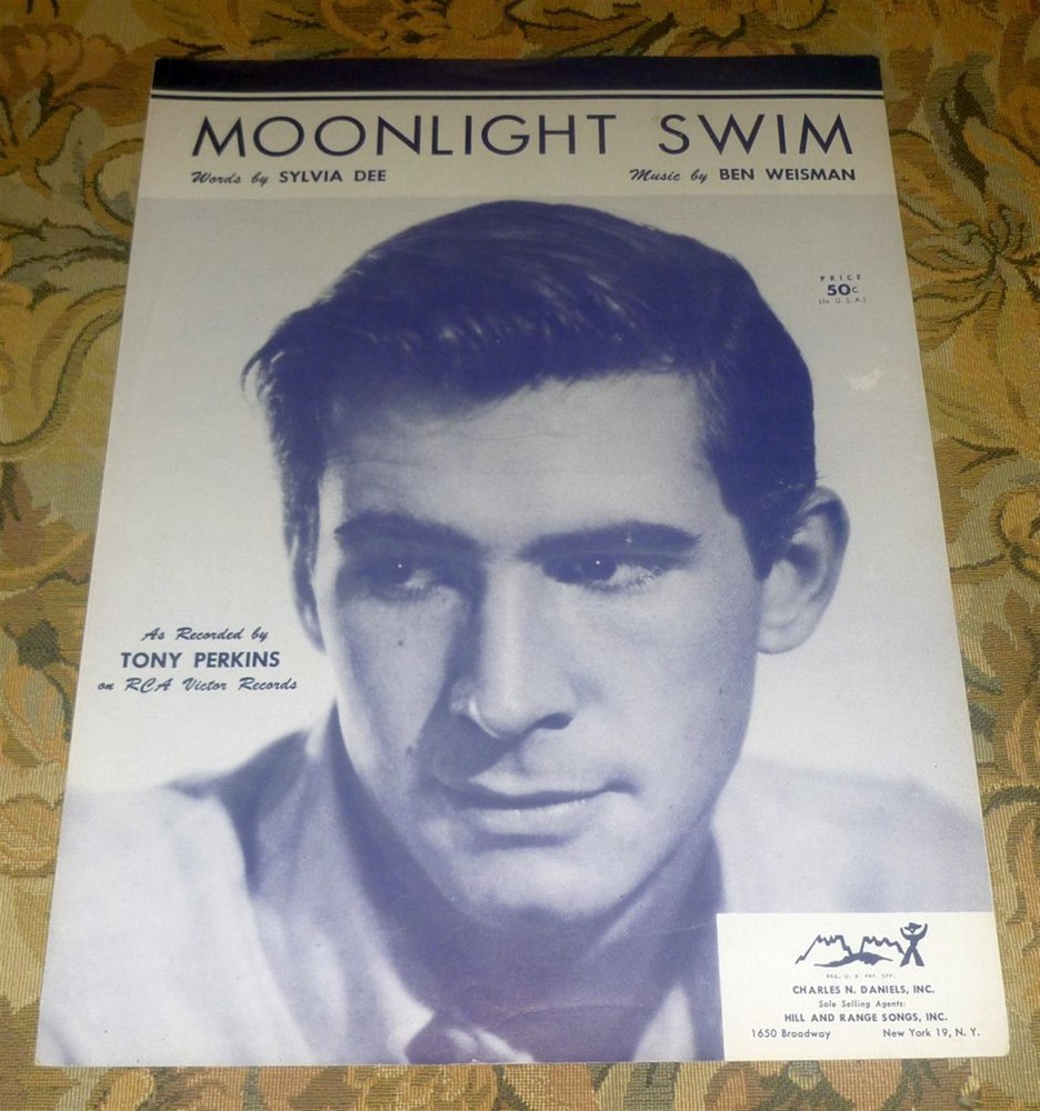 Anthony « Tony » Perkins Sheet Music – Moonlight Swim (1957)