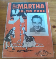 Ah, So Pure – 1938 sheet music – Bob Crosby photo cover, from opera Martha