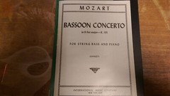 Mozart Bassoon Concert in B flat major for string bass and piano