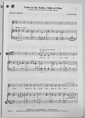 Come to the Table by Daniel Burton SATB Chorus Piano Sheet Music Lorenz Corp