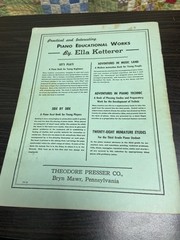 Adventures In Piano Technic 1934 Book Ella Ketterer