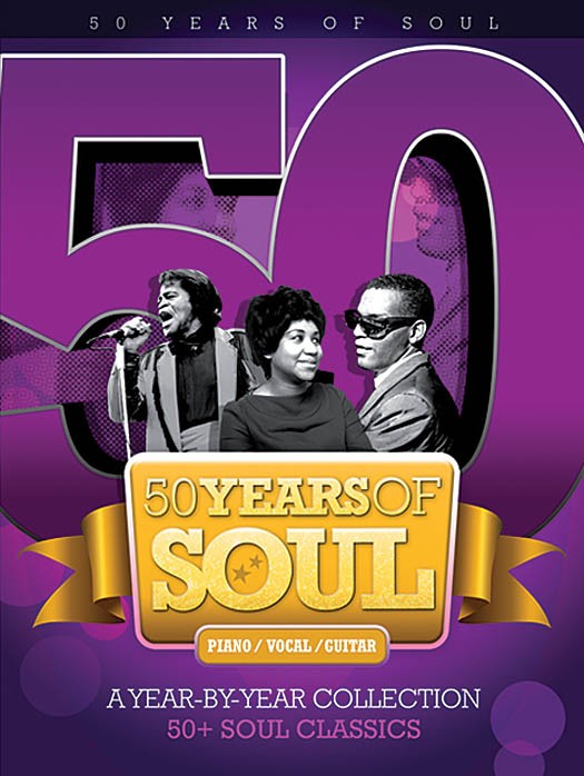 50 Years of Soul Collection Piano Sheet Music Guitar Chords R&B Songs Book