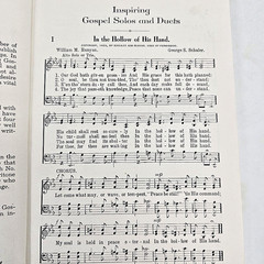 Inspiring Gospel Solos and Duets Song Songbook Hymns Music Christian Book Vtg