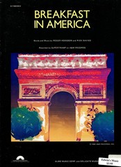 1979 Sheet Music ~ BREAKFAST IN AMERICA ~ Supertramp ~ Vintage! New!