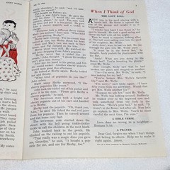 1956 Story World Sheet Music A Mealtime Prayer & Child&rsquo;s Story by M. McCaw