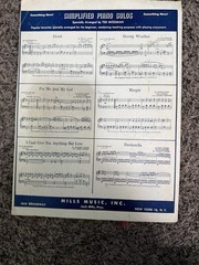 Vintage Sheet Music & Band Instruction Book Lot Mills Music Bing Crosby 5 Pc