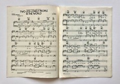 Two Less Lonely People In World Air Supply 1982 Sheet Music Piano Vocal Russell