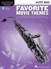 Favorite Movie Themes for Alto Sax Solo Sheet Music Play-Along Book Online Audio