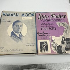 VTG 1910s-1950s Colorful Sheet Music Lot Piano Christmas Indianola 15 PC