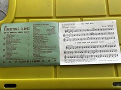 Christmas Carols Cornet Trumpet Sheet Music Band Brass Choir 3rd Part B 1941 EUC