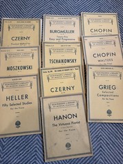 Schirmer&rsquo;s Library of Musical Classics Lot Of 10 Books Piano Czerny Greig Chopin