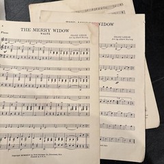 21II10 VINTAGE SHEET MUSIC: THE MERRY WIDOW WALTZ, BY FRANZ LEHAR, HELTMAN, OHIO