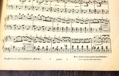 Antique Sheet Music Book D.F.S. Auber: Fra Diavolo Piano G. Ricordi & C. Italy