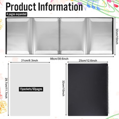 4 Pages Expand Sheet Music Folder Spiral Sheet Musics Binder Allow Annotations