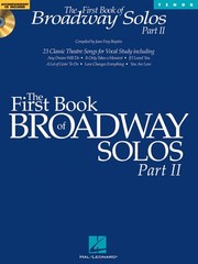 The First Book of Broadway Solos Part II Tenor Edition Vocal 000001113