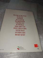 Guns N Roses Appetite For Destruction Rare Sheet Music Book