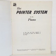 Vintage 1959 The Pointer System for Piano Book 2 Instruction Sheet Music