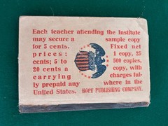 1904 American School Songs Book Cloth Cover Hope Publishing Chicago Antique vtg