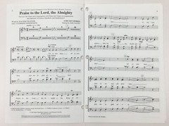 Praise To The Lord The Almighty SATB Choral Sheet Music Piano Organ Joel Raney
