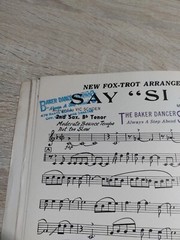 Say Si Si Fox Trot Arrangement vintage Vic Shoen Full Score