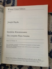Haydn Klaviersonaten Wiener Urtext 4 Vol Set 1a 1b 2 3 Piano Sonatas VG+