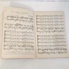 Vintage 1940s Patriotic Songs for Mixed Voices Sheet Music Song Book