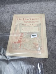 Sheet Music Theodore Presser Co 1925 Out Door Games By Wallace A Johnson Rare