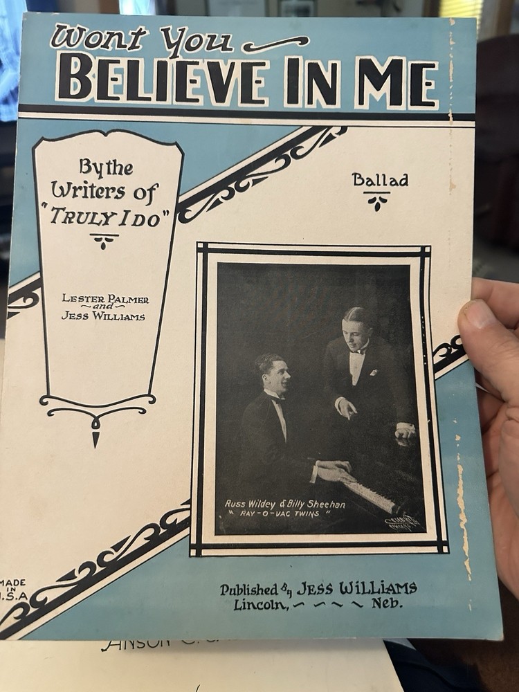 E 3-Pack 9×12 post-1920 Vintage sheet music