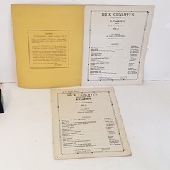 1938 Dick Cunliffe&rsquo;s Collection For Bb Clarinet Sheet Music Songbook Vol II