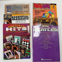 Lot Music Books: Greatest Hits, Saxophone Player, Rock Jams, Essential Elements