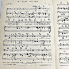 Rose Ann of Charing Cross Sheet Music 1942 Piano Lyrics Chords Goell Wayne Vtg