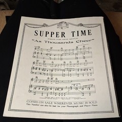 Irving Berlin, Inc. Supper Time As Thousands Cheer Sheet Music Voice Piano 11976