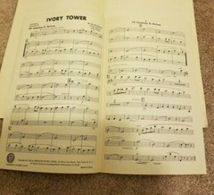 1956 IVORY TOWER Sheet Music Dance Orchestration Jack Fulton Multiple Parts