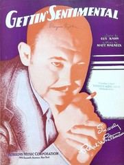 Gettin Sentimental Sheet Music Paul Whiteman Matt Malneck Gus Kahn 1931 Fox Trot