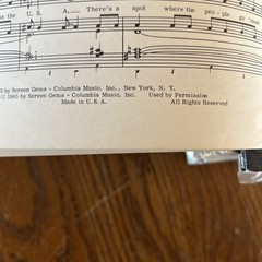 Hollywood Song Book No 1 – 1960&rsquo;s Piano Vocal Organ Guitar Lyrics