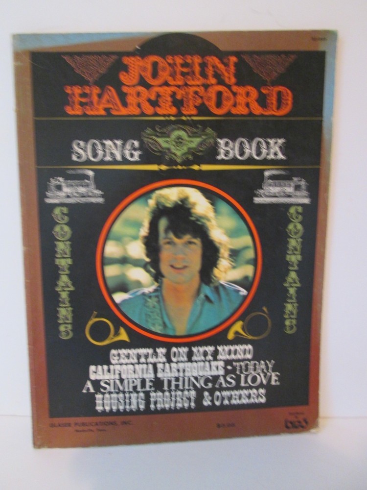 John Hartford 1971 Song Book, Sheet Music, 5 String Banjo, Folk, Country