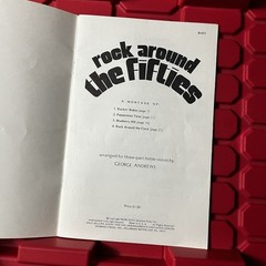 Rock Around The Fifties 50s Montage Song Sheet Music Booklet Vintage 1976