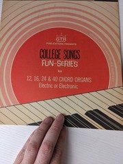 lot of 2 Fun-Series Chord Organs Electric or Electronic FS-2 & 5 college songs