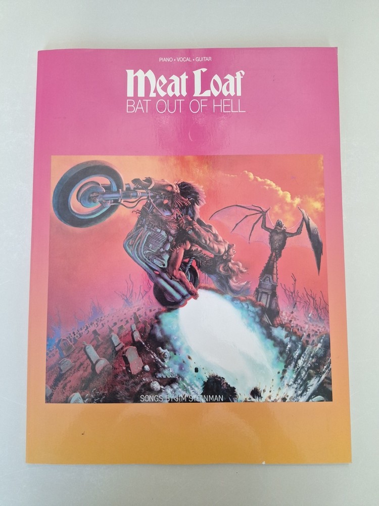 Meat Loaf Bat Out of Hell Piano Vocal Guitar Song Book Sheet Music Hal Leonard