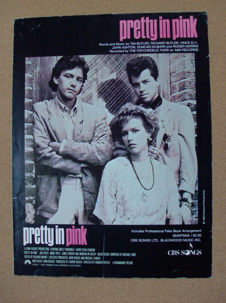 The Psychedelic Furs Pretty in Pink Sheet Music P/V/G – 80s New Wave