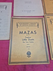 Lot of 9 Vintage Schirmer&rsquo;s Library Musical Classics Piano Violin Sheet Music…