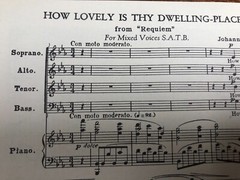 How Lovely Is Thy Dwelling Place By Johannes Brahms Mixed Voices Sheet Music