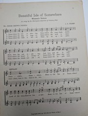 1901 William McKinley Funeral Sheet Music Beautiful Isle of Somewhere JS Fearis